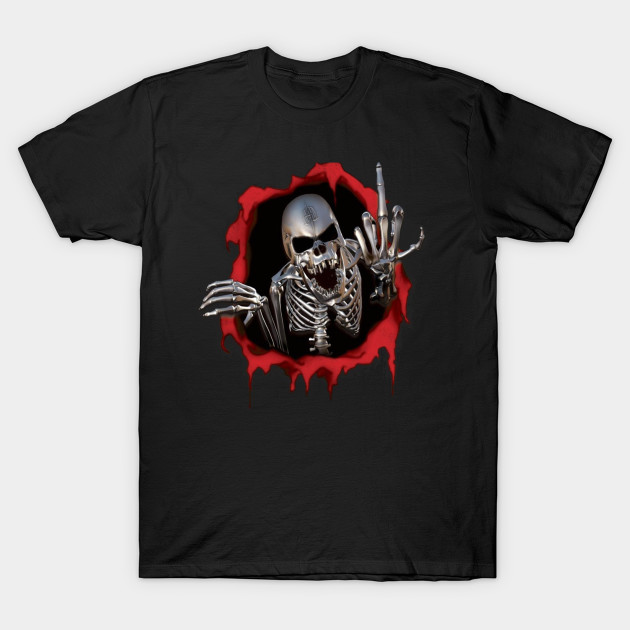 Skeleton Middle Finger